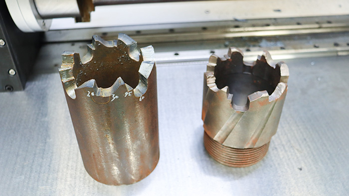 金剛石復合片鉆頭激光切割機切割樣品